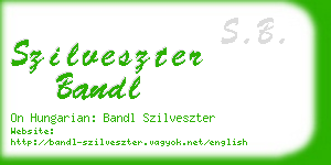 szilveszter bandl business card